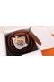 Hermes H Belt Buckle & Brown Clemence 32 MM Strap Replica