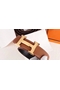 Hermes H Belt Buckle & Brown Clemence 32 MM Strap Replica