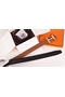 Hermes H Belt Buckle & Brown Clemence 32 MM Strap Replica