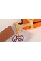 Hermes H Belt Buckle & Brown Clemence 32 MM Strap Replica