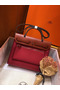 Hermes Herbag Zip 31cm Bag In Camel And Bordeaux Replica