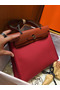 Hermes Herbag Zip 31cm Bag In Camel And Bordeaux Replica