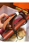 Hermes Herbag Zip 31cm Bag In Camel And Bordeaux Replica