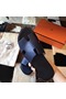 Hermes Izmir Sandals In Sapphire Epsom Leather Replica