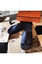 Hermes Izmir Sandals In Sapphire Epsom Leather Replica