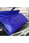 Hermes Jige Elan 29 Clutch In Blue Electric Crocodile Leather Replica