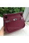 Hermes Jypsiere 31CM Shoulder Bag Calfskin Leather H0880 Wine Replica