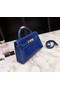 Hermes Kelly 19cm Tote Bag crocodile Leather KL19 blue Replica