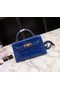 Hermes Kelly 19cm Tote Bag crocodile Leather KL19 blue Replica