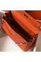 Hermes Kelly 28cm Bag In Orange Clemence Leather GHW Replica