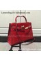 Hermes Kelly 28cm Shoulder Bag Croco Leather K28 Red Replica