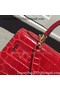 Hermes Kelly 28cm Shoulder Bag Croco Leather K28 Red Replica