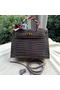 Hermes Kelly 32cm Shoulder Bag Croco Leather K32CO Grey Replica