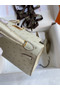 Hermes Kelly Mini II Sellier Handmade Bag In Beton Ostrich Leather Replica