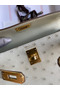 Hermes Kelly Mini II Sellier Handmade Bag In Beton Ostrich Leather Replica