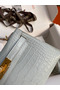 Hermes Kelly Mini II Sellier Handmade Bag In Blue Glacier Matte Alligator Leather Replica