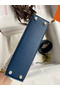 Hermes Kelly Mini II Sellier Handmade Bag In Deep Blue Epsom Calfskin Replica