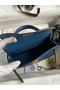 Hermes Kelly Mini II Sellier Handmade Bag In Deep Blue Epsom Calfskin Replica