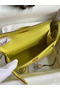 Hermes Kelly Mini II Sellier Handmade Bag In Lime Epsom Calfskin Replica