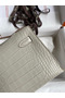 Hermes Kelly Pochette Handmade Bag In Beton Matte Alligator Leather Replica