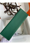 Hermes Kelly Pochette Handmade Bag In Malachite Epsom Calfskin Replica