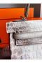 Hermes Kelly Retourne 25 Handmade Bag In Himalaya Crocodile Niloticus Skin Replica