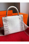 Hermes Kelly Retourne 25 Handmade Bag In Himalaya Crocodile Niloticus Skin Replica