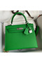 Hermes Kelly Sellier 25 Handmade Bag In Bambou Epsom Calfskin Replica
