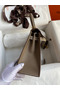 Hermes Kelly Sellier 25 Handmade Bag In Taupe Epsom Calfskin Replica