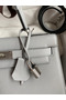 Hermes Kelly Sellier 28 Handmade Bag In Gris Mouette Epsom Calfskin Replica
