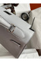Hermes Kelly Sellier 28 Handmade Bag In Gris Mouette Epsom Calfskin Replica
