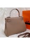 Hermes Kelly Shoulder Bag Original TOGO Leather KY3255 apricot Replica