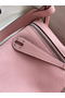 Hermes Lindy 26 Handmade Bag In Rose Sakura Clemence Leather Replica