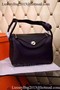 Hermes Lindy 30CM Leather Shoulder Bag H0881 Black Replica