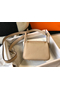 Hermes Lindy Mini Bag In Trench Clemence Leather GHW Replica