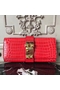 Hermes Medor Clutch Bag In Cherry Crocodile Leather Replica