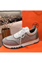 Hermes Men's Addict Sneakers In Grey Knit Replica