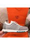 Hermes Men's Addict Sneakers In Grey Knit Replica