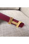 Hermes Mini Constance 24mm Reversible Belt Black/Ruby Replica