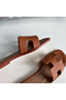 Hermes Oran Slide Sandals In Gold Clemence Leather Replica