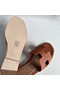 Hermes Oran Slide Sandals In Gold Clemence Leather Replica
