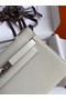 Hermes Original Epsom Leather KEL2278 Chalk&Silver-Tone Metal Replica