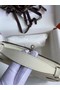 Hermes Original Epsom Leather KEL2278 Chalk&Silver-Tone Metal Replica