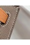 Hermes Original Epsom Leather KEL2578 grey&brown Replica