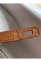 Hermes Original Epsom Leather KEL2578 grey&brown Replica