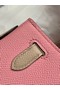 Hermes Original Epsom Leather KEL2578 pink&light grey Replica
