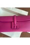 Hermes Original jige swift Leather Clutch 37088 rose Replica