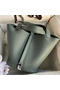 Hermes Picotin Lock 22 Handmade Bag in Vert Amande Clemence Leather Replica
