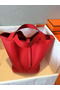 Hermes Picotin Lock 22cm Bags Litchi Leather HPT22 Red Replica