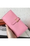 Hermes Pink Epsom Bearn Gusset Wallet Replica